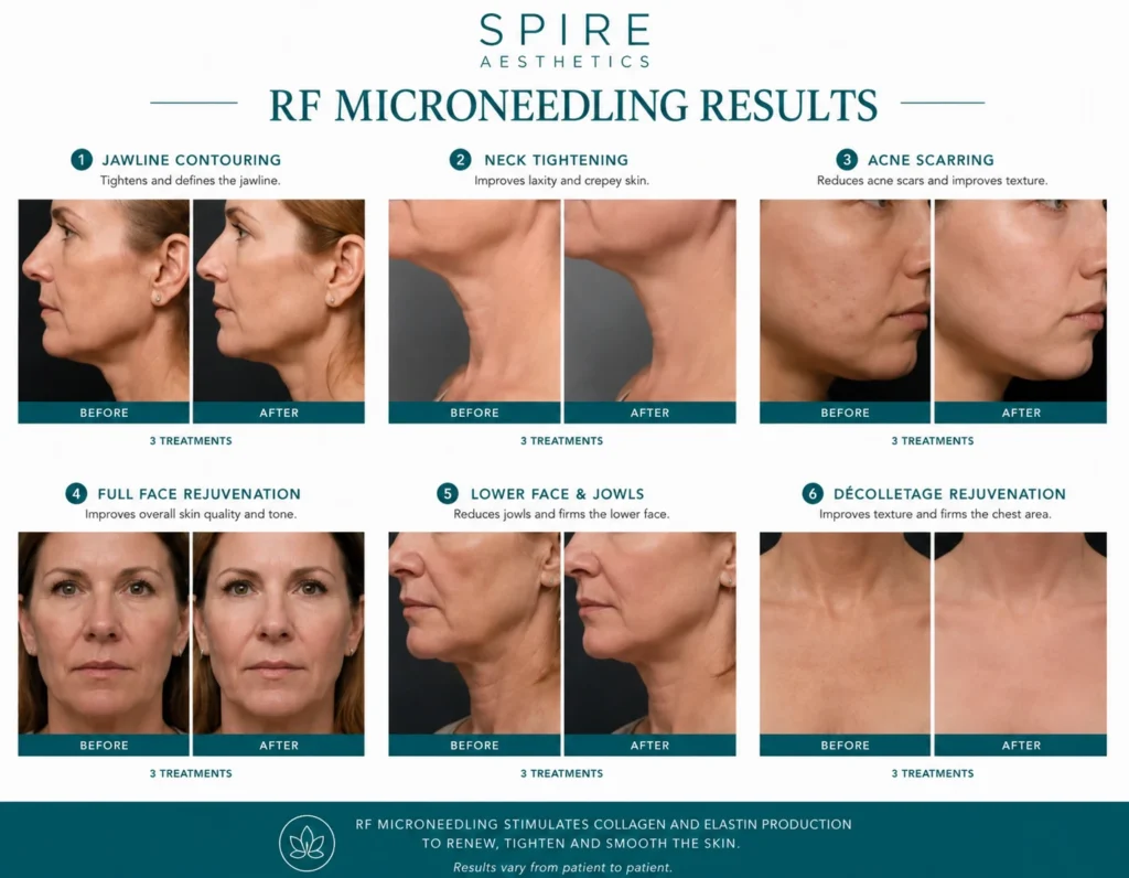RF Microneedling Skin tightening Coventry results