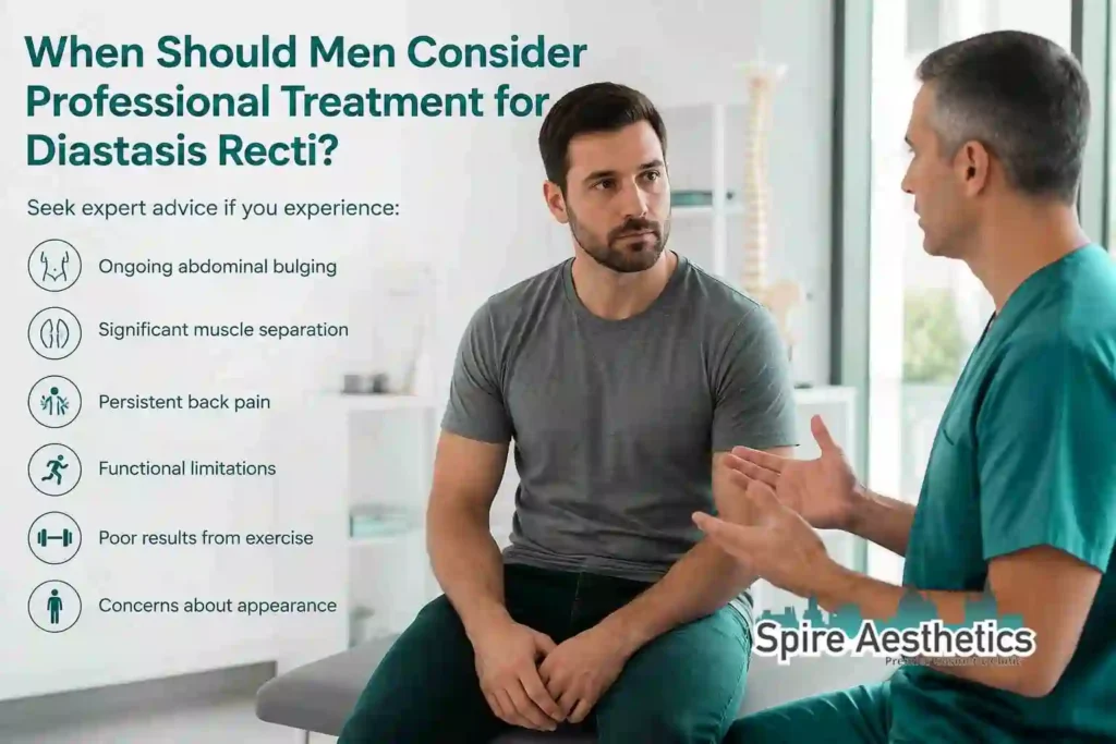 When Should Men Consider Professional Treatment for Diastasis Recti Coventry?
