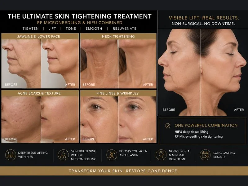 Results of combined treatment for the ultimate skin tightening treatment Coventry